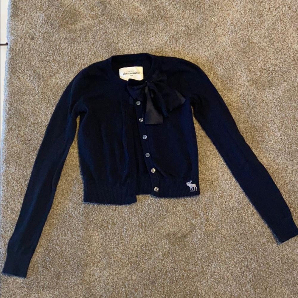 Abercrombie kids navy cardigan